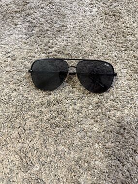 Quay Australia Black Aviator Sunglasses